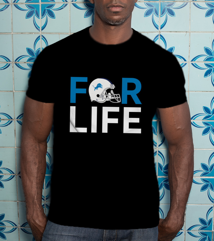 Detroit Lions Helmet For Life Fan Pride T-Shirt