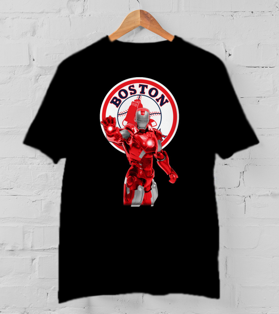 Boston Red Sox Iron Man Crossover Fan T-Shirt
