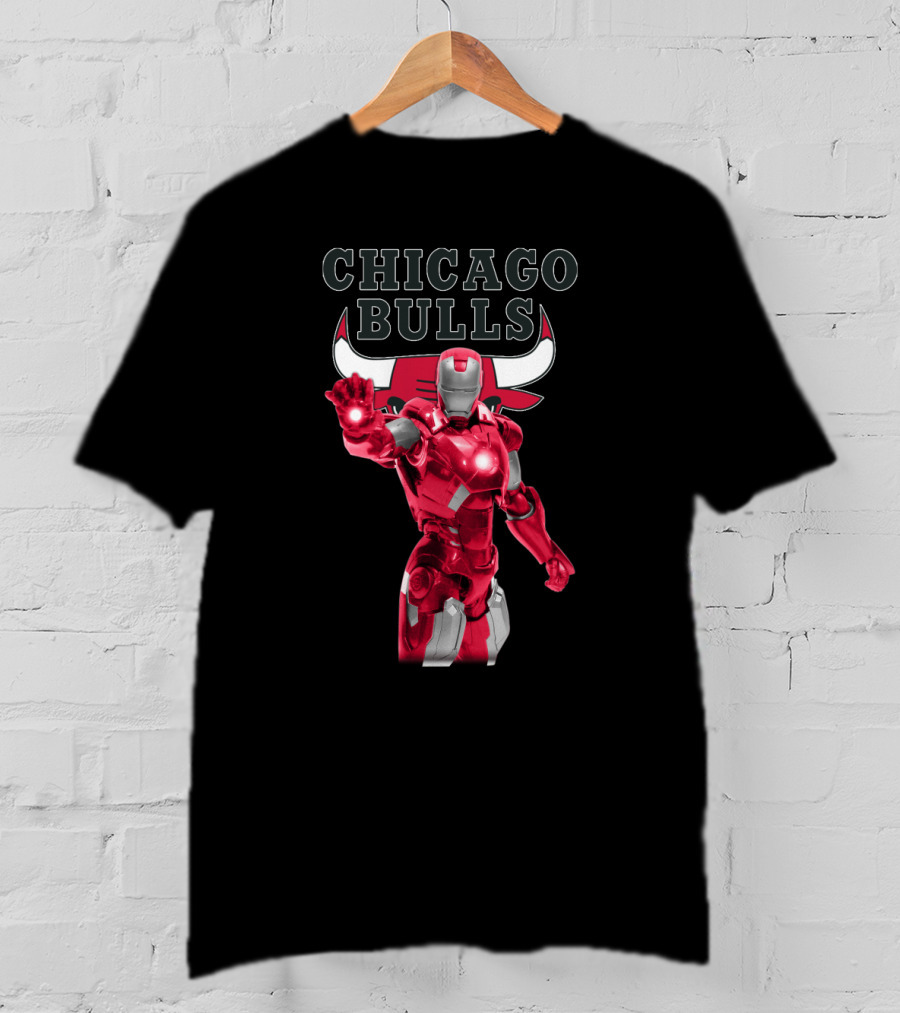 Chicago Bulls Iron Man Crossover For Fans T-Shirt