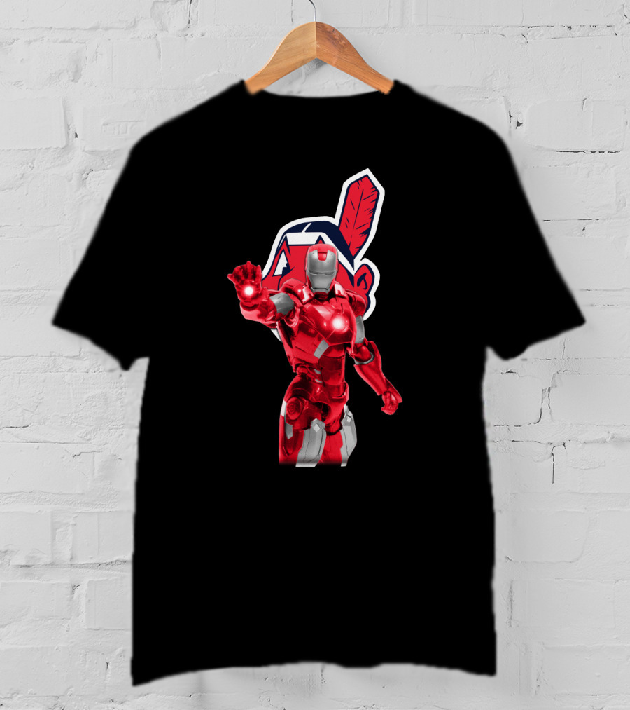 Iron Man Cleveland Indians Chief Wahoo Collaboration T-Shirt