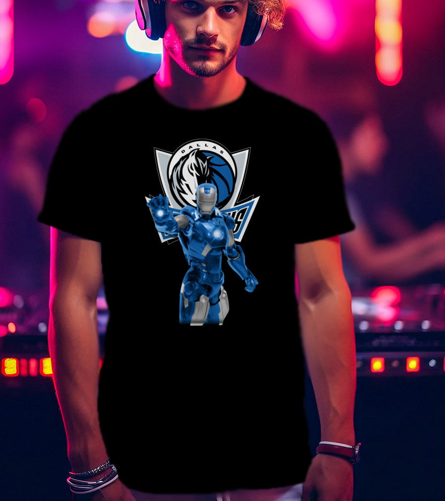 Iron Man Dallas Mavericks Fans T-Shirt