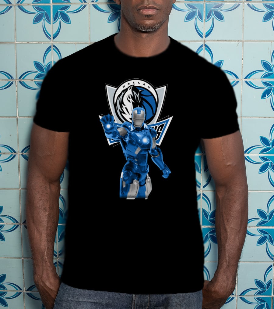 Iron Man Dallas Mavericks Fans T-Shirt