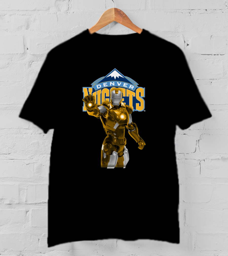 Iron Man Denver Nuggets Fan Crossover T-Shirt