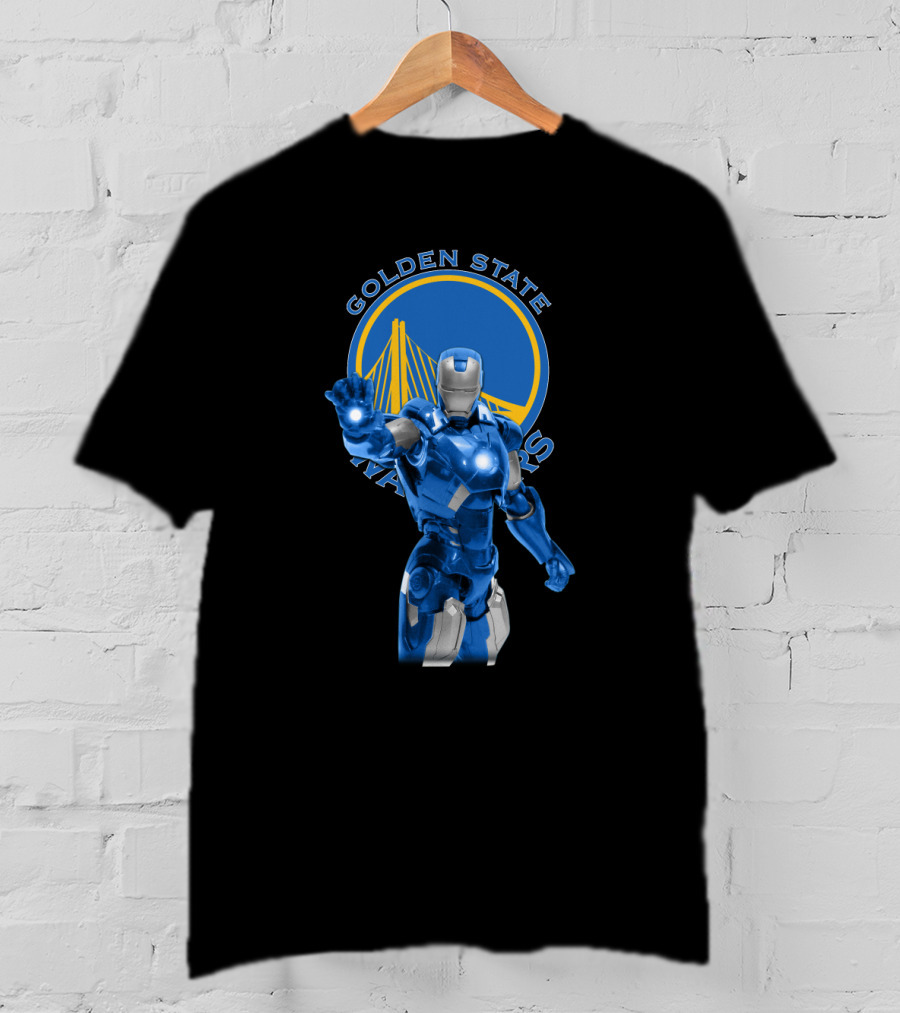 Golden State Warriors Iron Man Fan Crossover T-Shirt