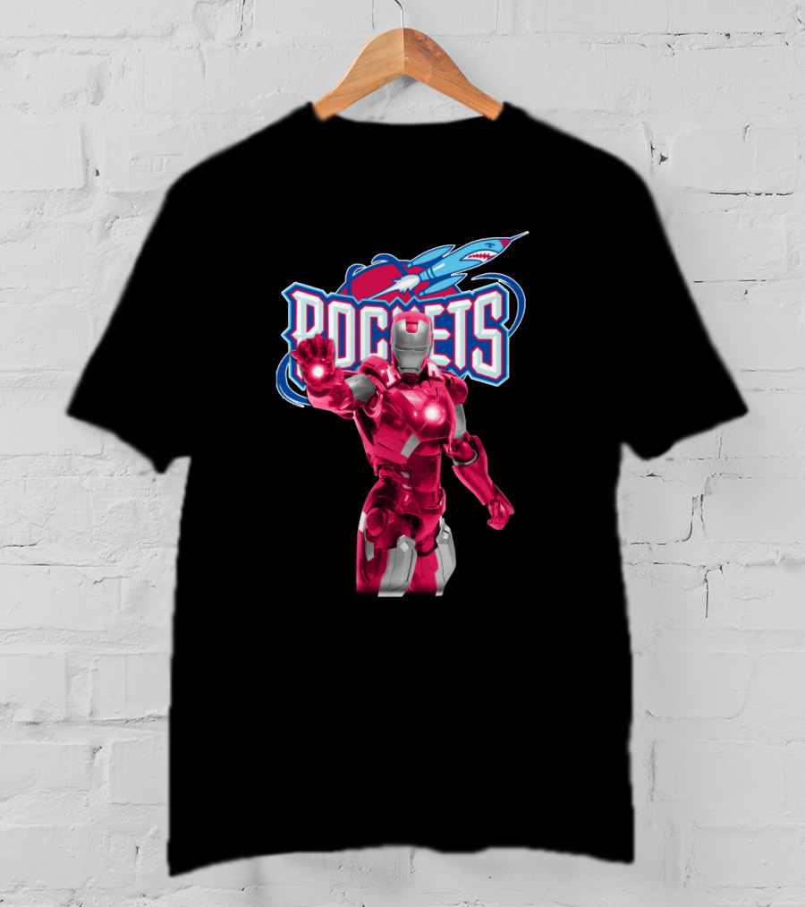 Iron Man Inspired Houston Rockets Enthusiast Gear T-Shirt