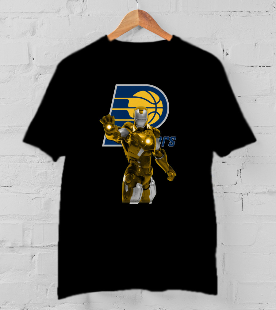 Iron Man Indiana Pacers Fan Collaboration T-Shirt