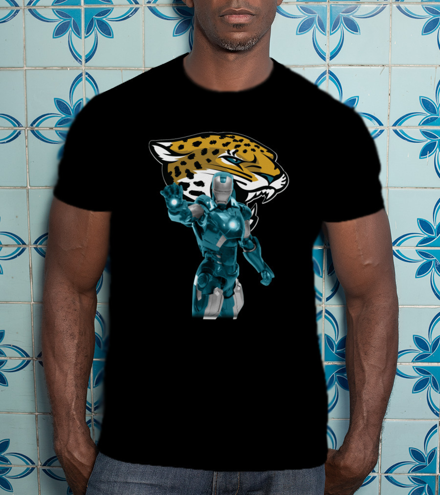 Iron Man Jacksonville Jaguars Fan Mashup T-Shirt