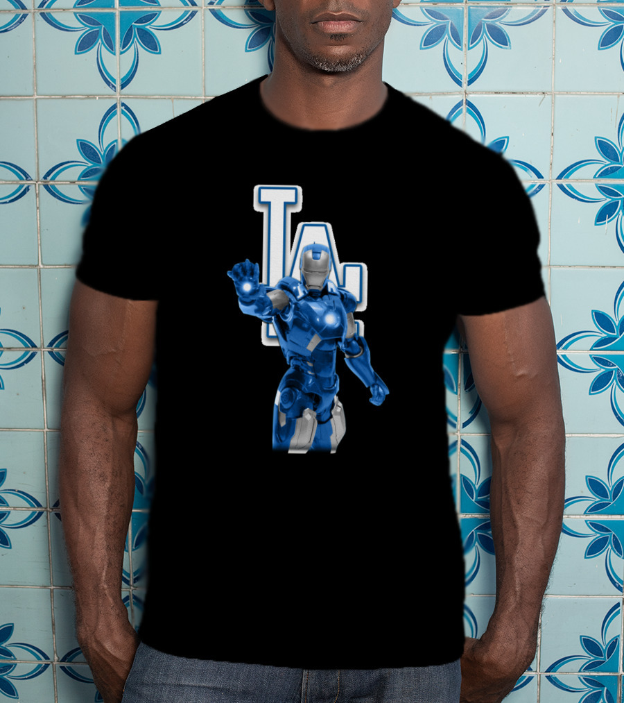 Los Angeles Dodgers Iron Man Hybrid With LA T-Shirt