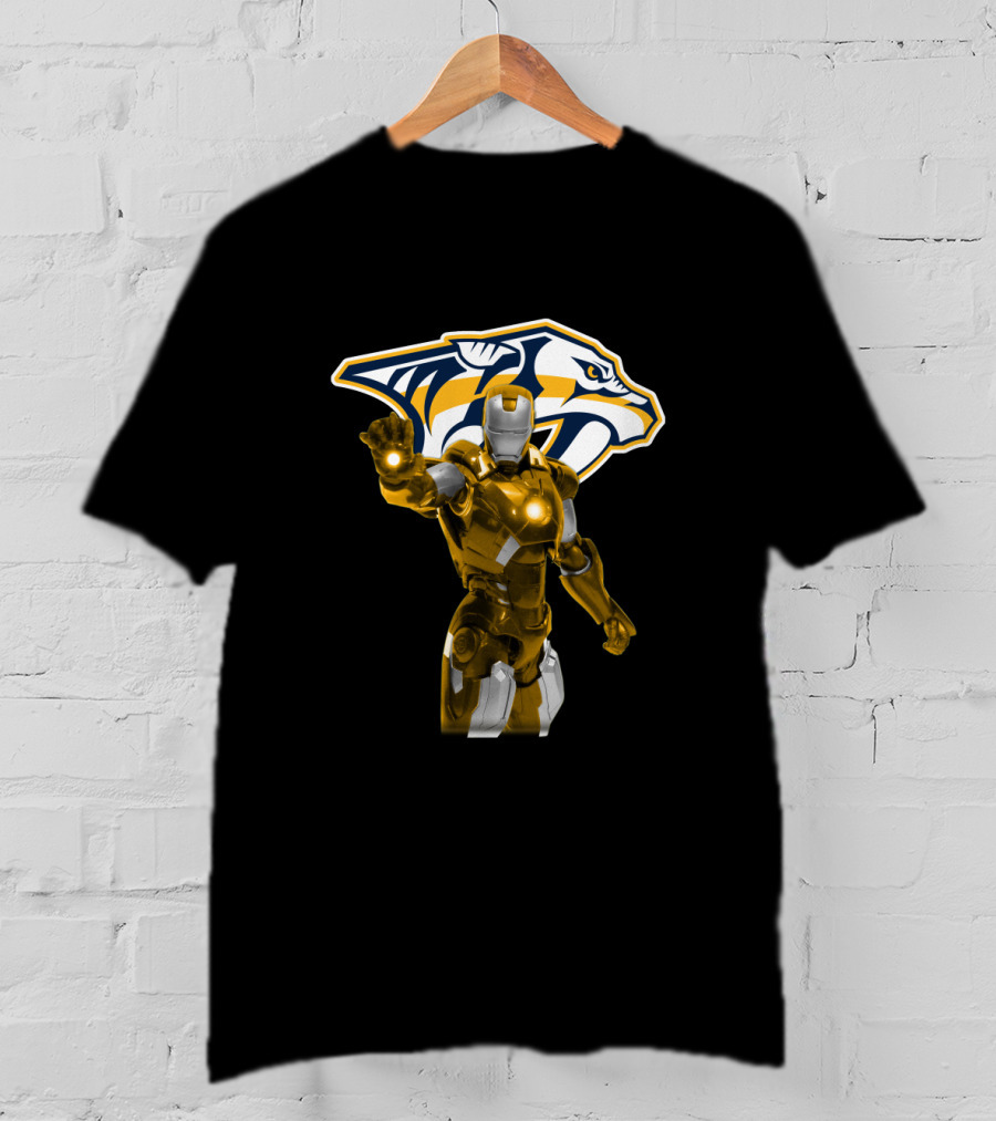 Nashville Predators Iron Man Collaboration T-Shirt