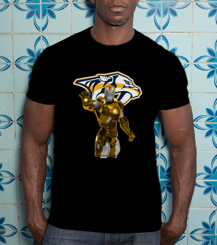 Nashville Predators Iron Man Collaboration T-Shirt