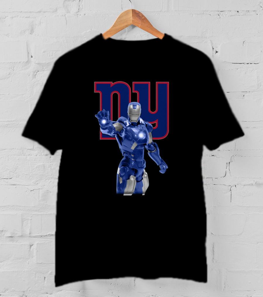 Iron Man And New York Giants Fan Favorite Power Duo T-Shirt