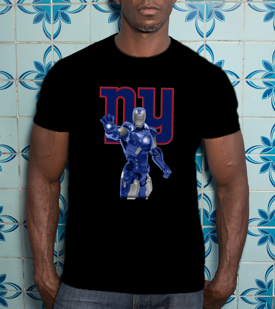 Iron Man And New York Giants Fan Favorite Power Duo T-Shirt