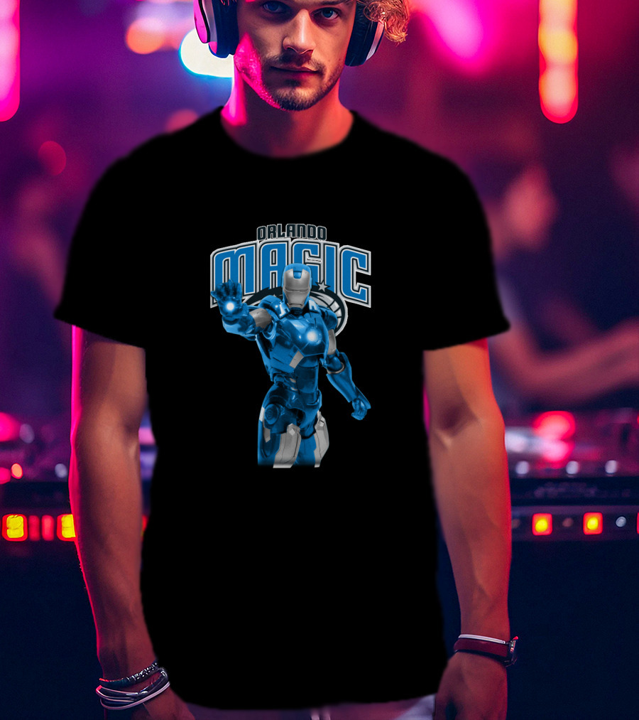 Iron Man Orlando Magic Crossover For Fans T-Shirt