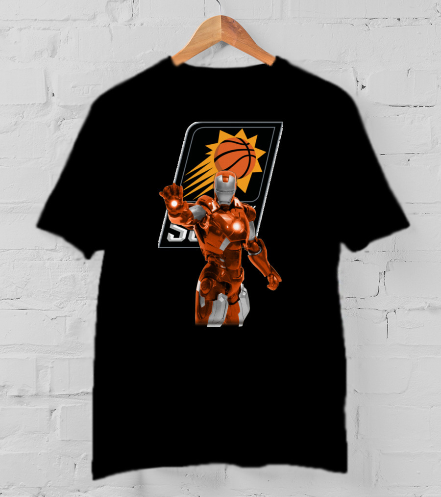 Iron Man Phoenix Suns Nba Fans Crossover T-Shirt
