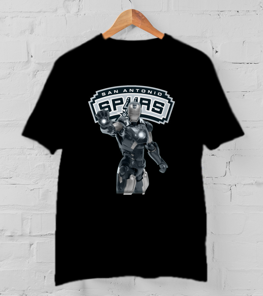 Iron Man Suit Up With San Antonio Spurs Fans T-Shirt