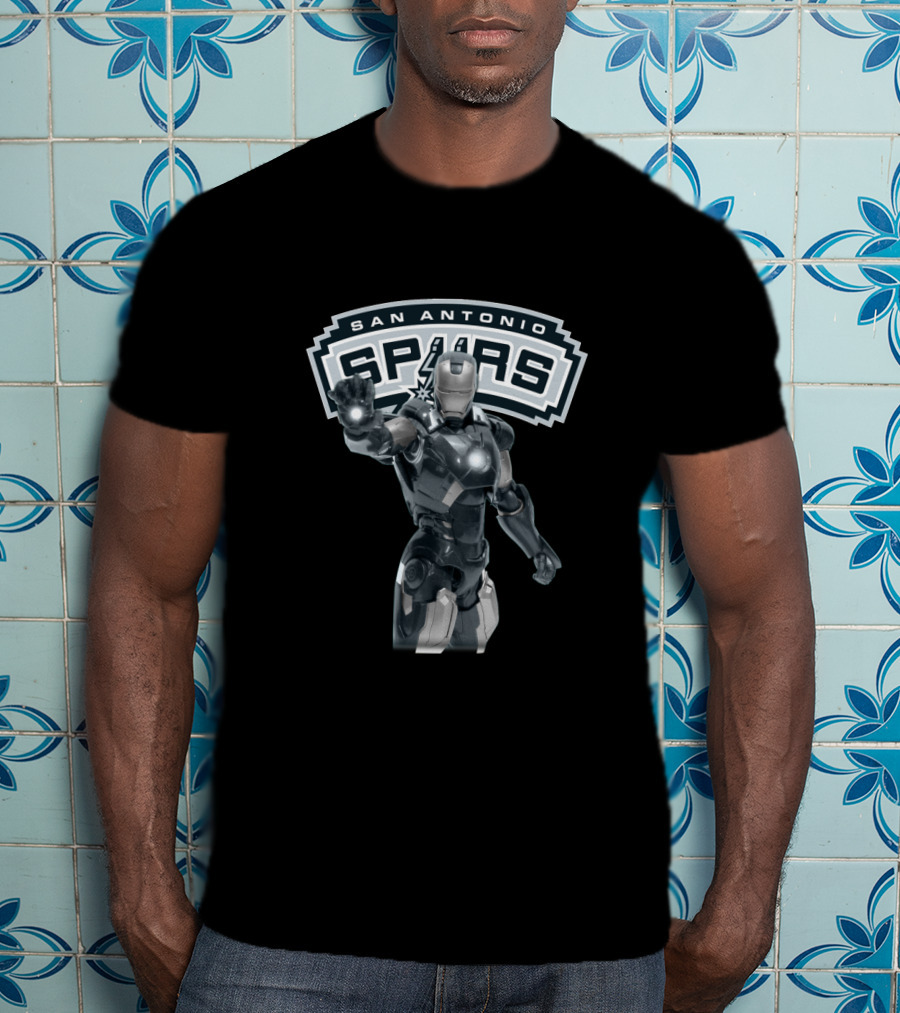 Iron Man Suit Up With San Antonio Spurs Fans T-Shirt
