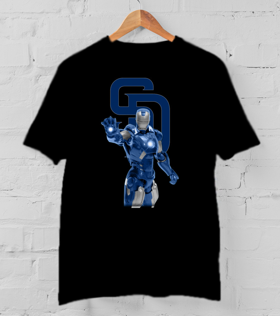 San Diego Padres Iron Man Blue Armor T-Shirt