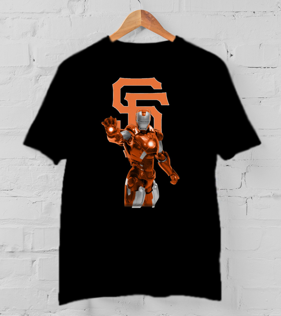 Iron Man SF Giants Crossover T-Shirt