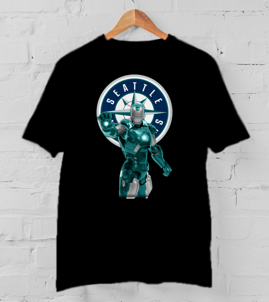 Seattle Mariners Iron Man Crossover T-Shirt