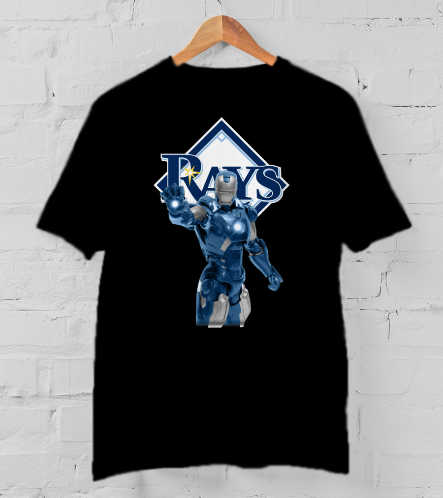 Tampa Bay Rays Iron Man Crossover Marvel Baseball Collaboration T-Shirt