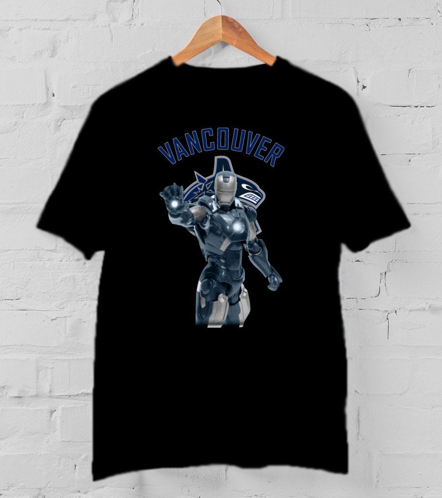 Vancouver Canucks Iron Man Crossover T-Shirt