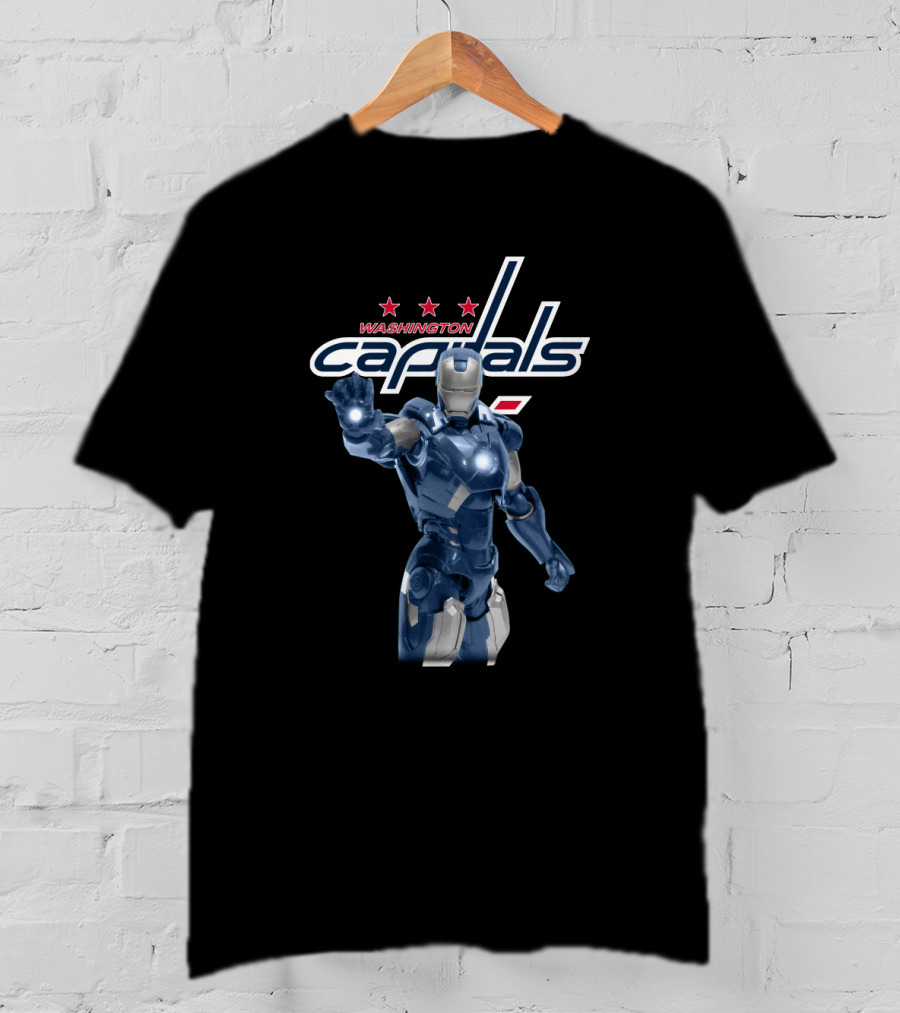Washington Capitals Iron Man Crossover T-Shirt
