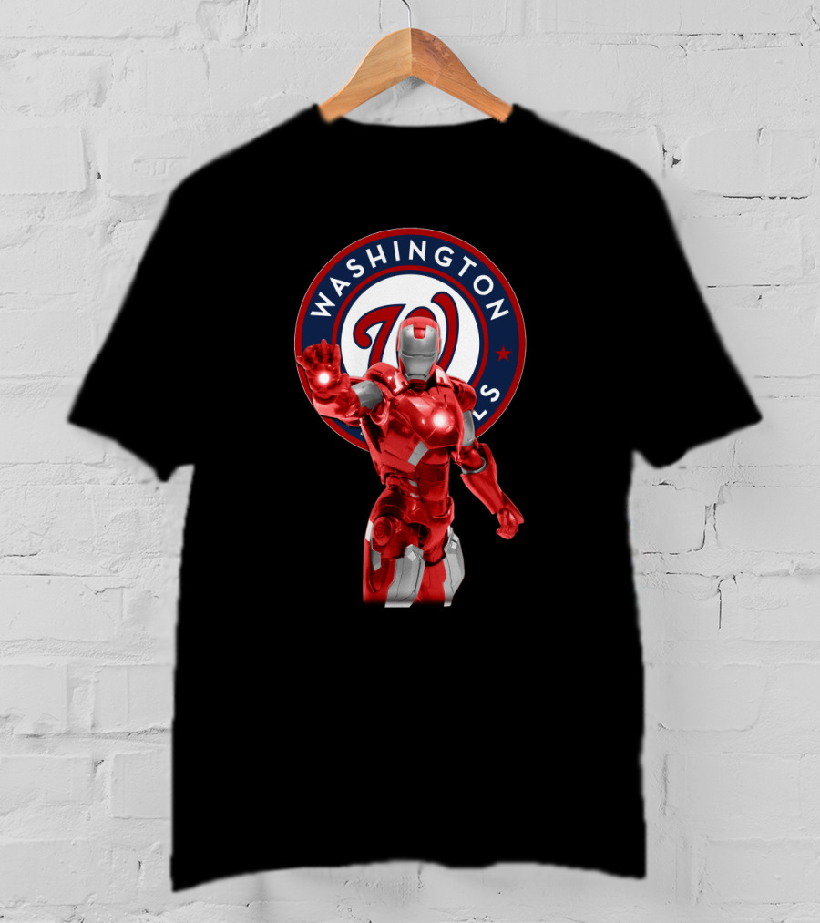 Washington Nationals Iron Man Marvel Collaboration T-Shirt