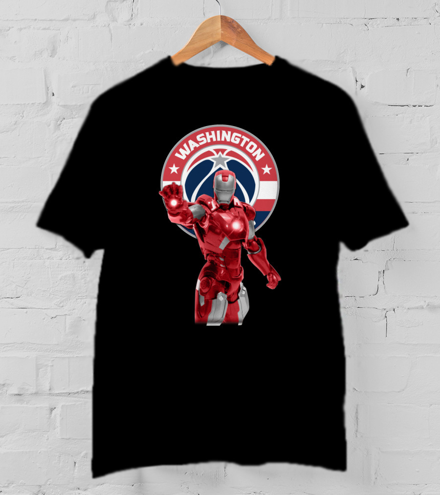 Washington Wizards Iron Man Crossover For Fans T-Shirt