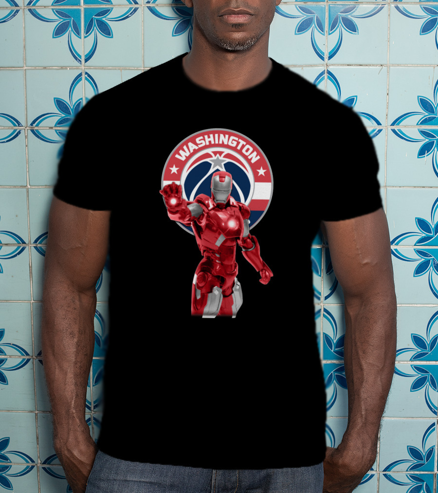 Washington Wizards Iron Man Crossover For Fans T-Shirt