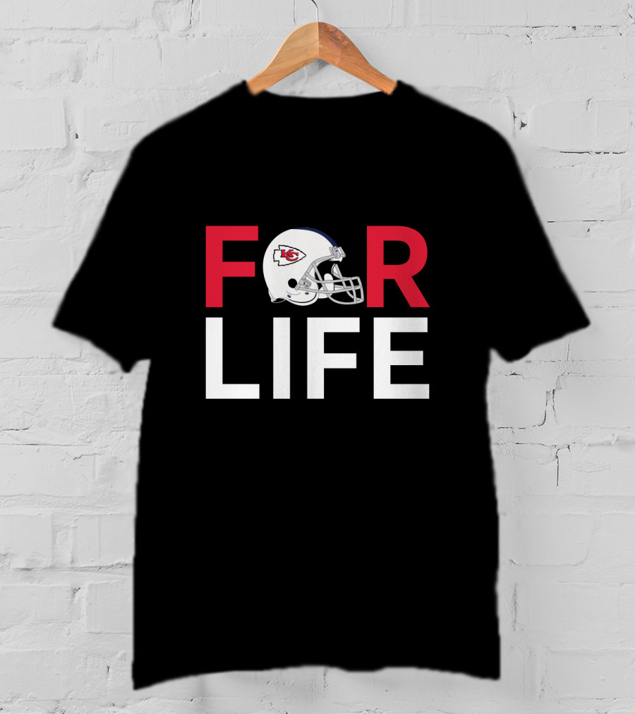 Kansas City Chiefs Helmet For Life Fan Support T-Shirt