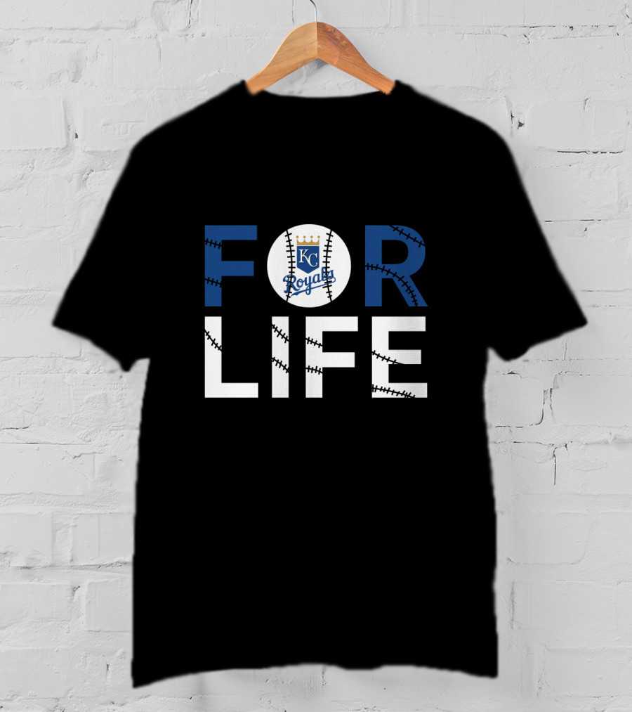 Kansas City Royals Baseball KC Logo For Life T-Shirt