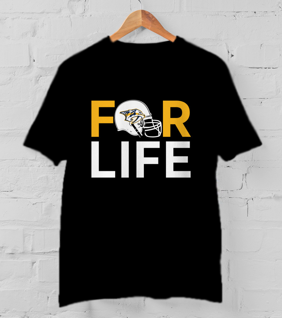 Nashville Predators Helmet Icon For Life T-Shirt