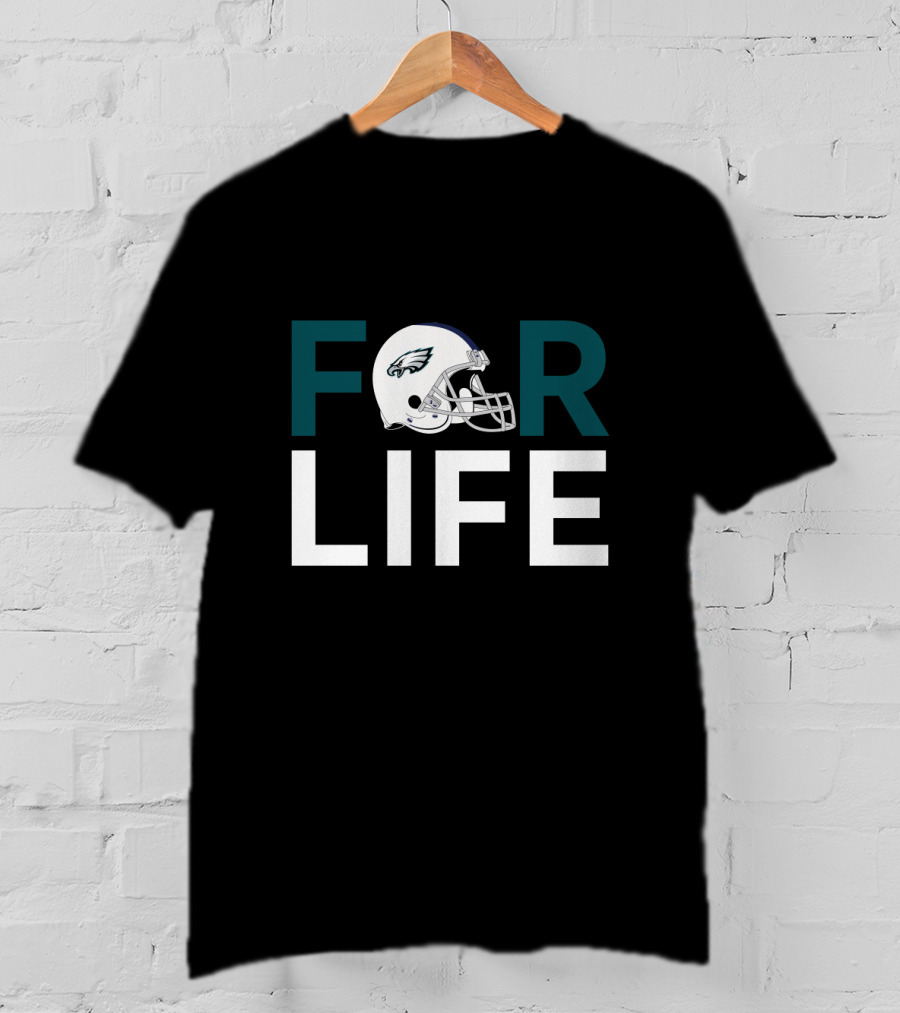 Philadelphia Eagles Helmet For Life For Fans T-Shirt