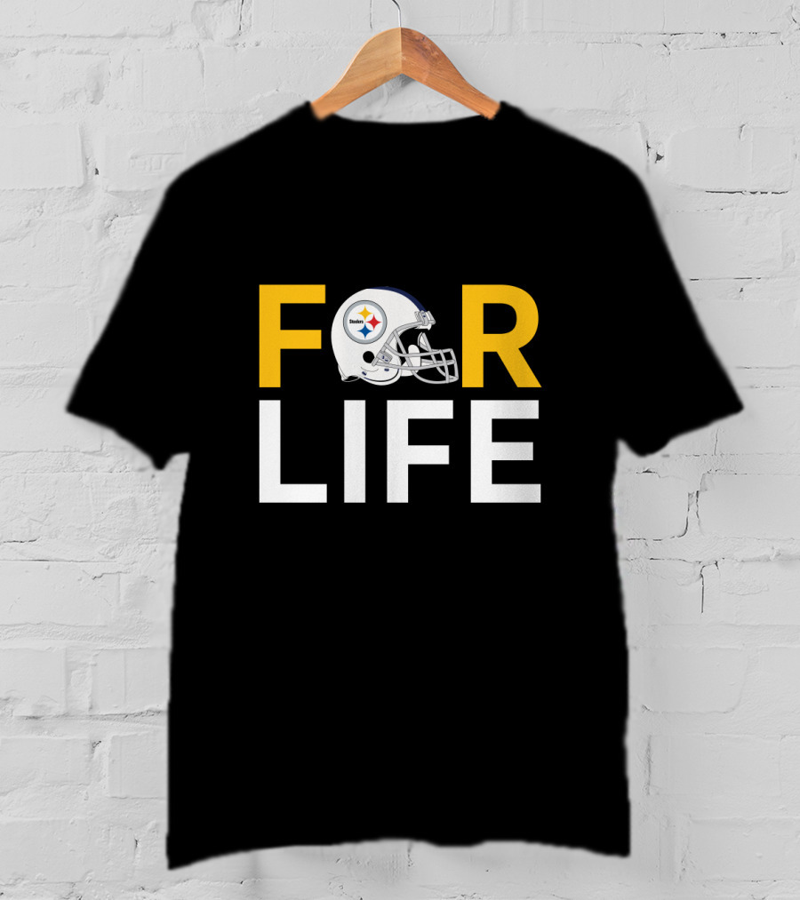 Pittsburgh Steelers Helmet For Life Fan Loyalty T-Shirt