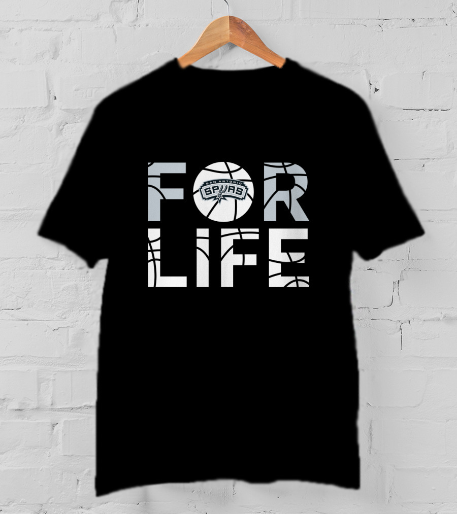 San Antonio Spurs Basketball For Life Fan Loyalty T-Shirt