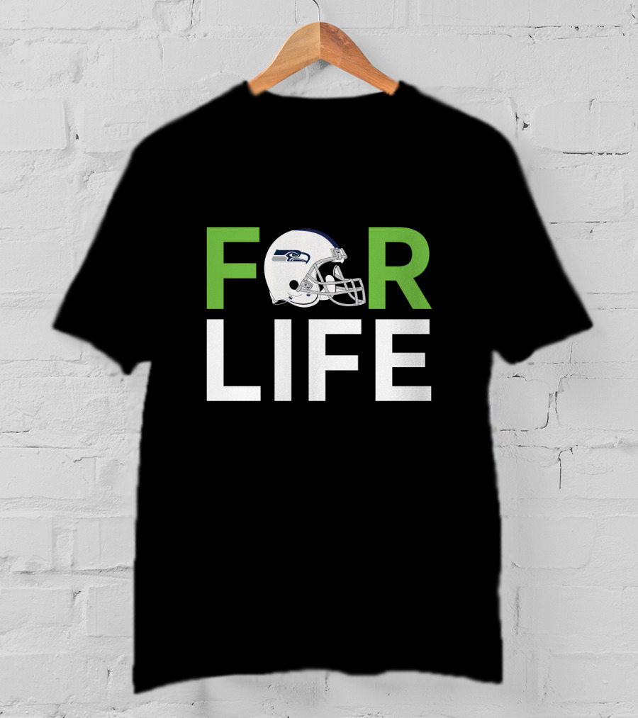 Seattle Seahawks Helmet For Life Fans T-Shirt