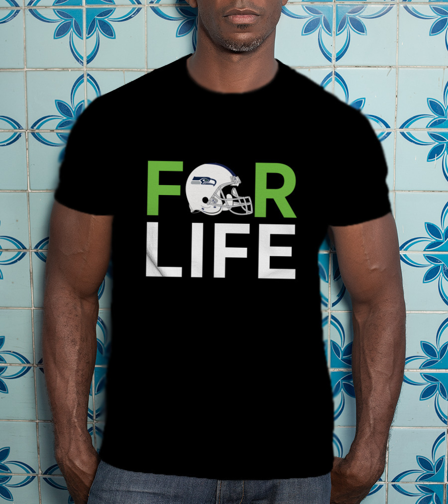 Seattle Seahawks Helmet For Life Fans T-Shirt