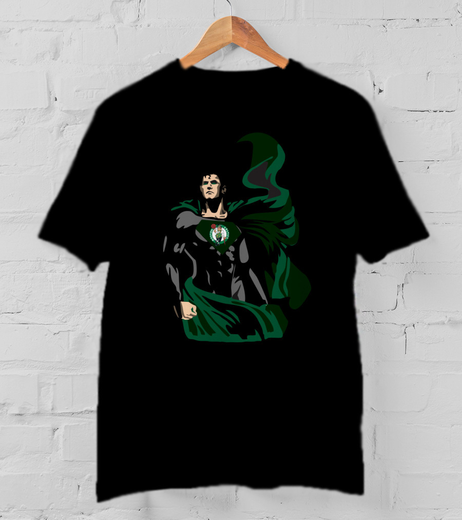 Superman Boston Celtics Fans Heroic T-Shirt
