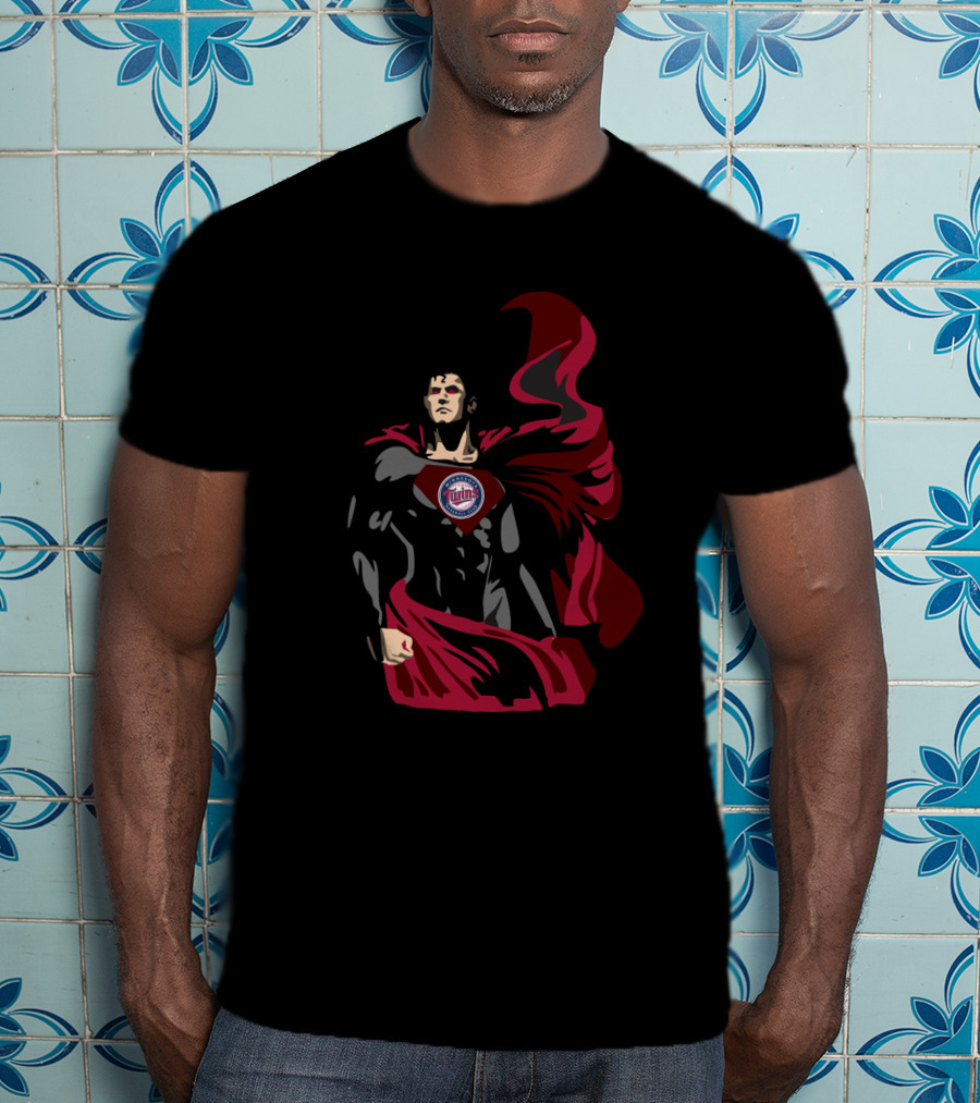 Superman Minnesota Twins Emblem Inspiration For Fans T-Shirt