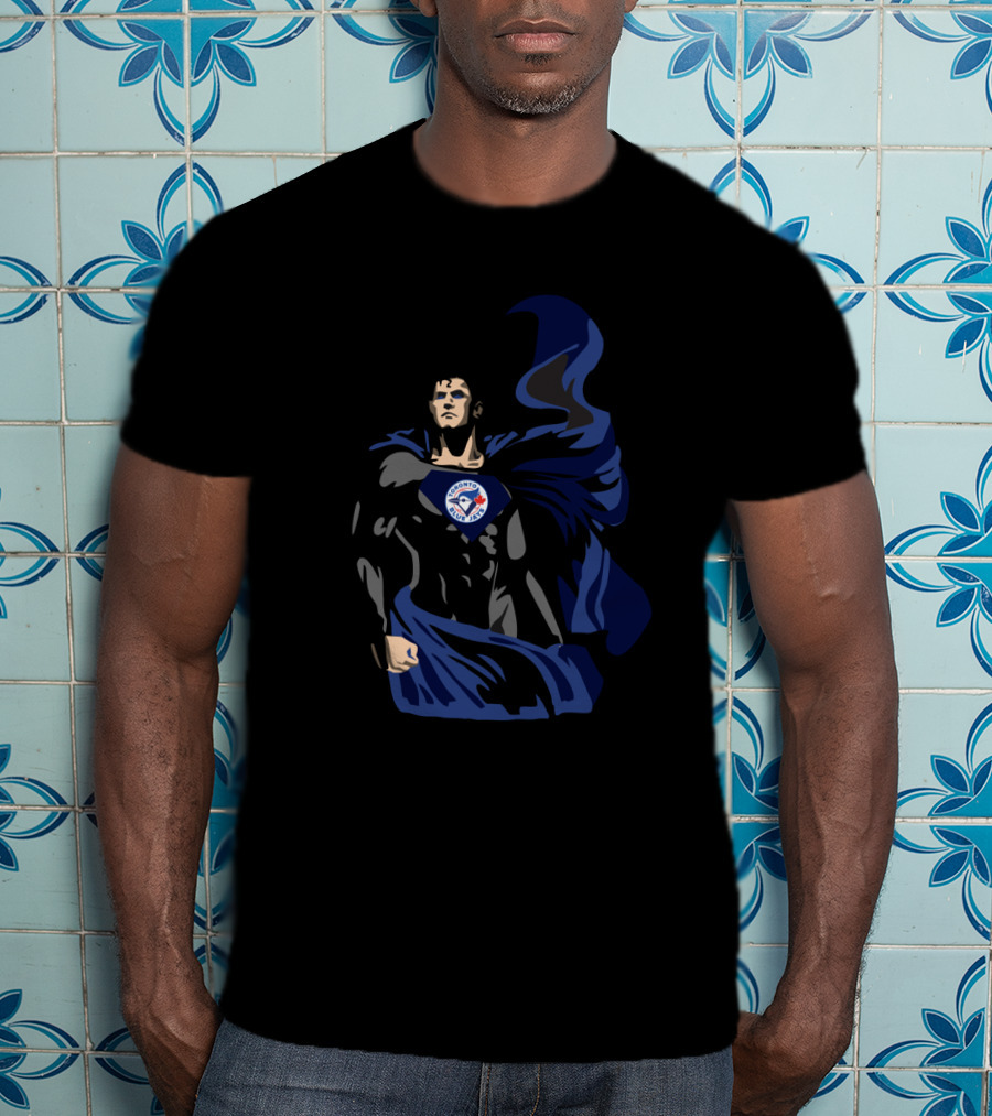 Superman Toronto Blue Jays Superhero Fan T-Shirt
