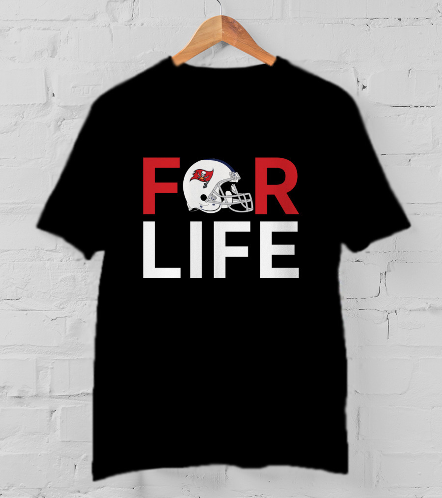 Tampa Bay Buccaneers Helmet For Life For Fans T-Shirt