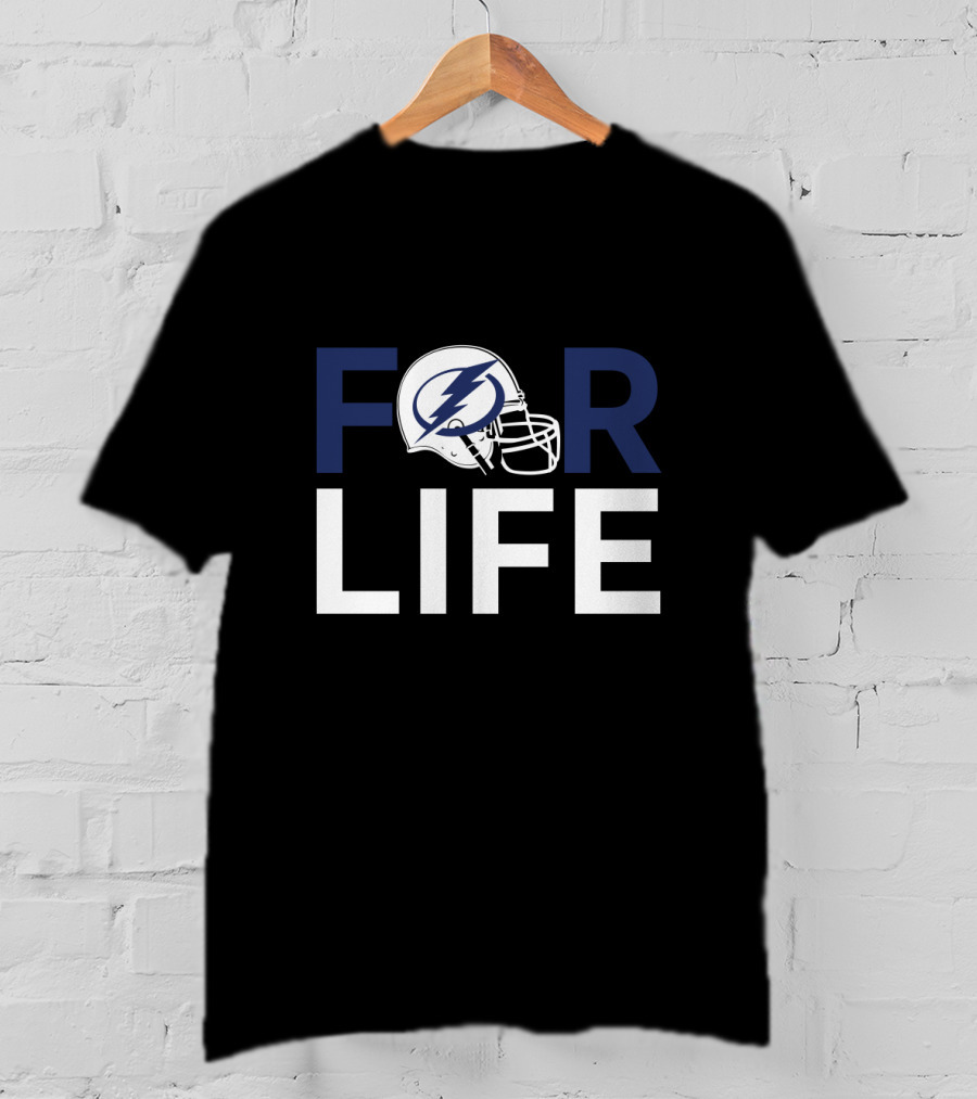 Tampa Bay Lightning For Life Helmet T-Shirt