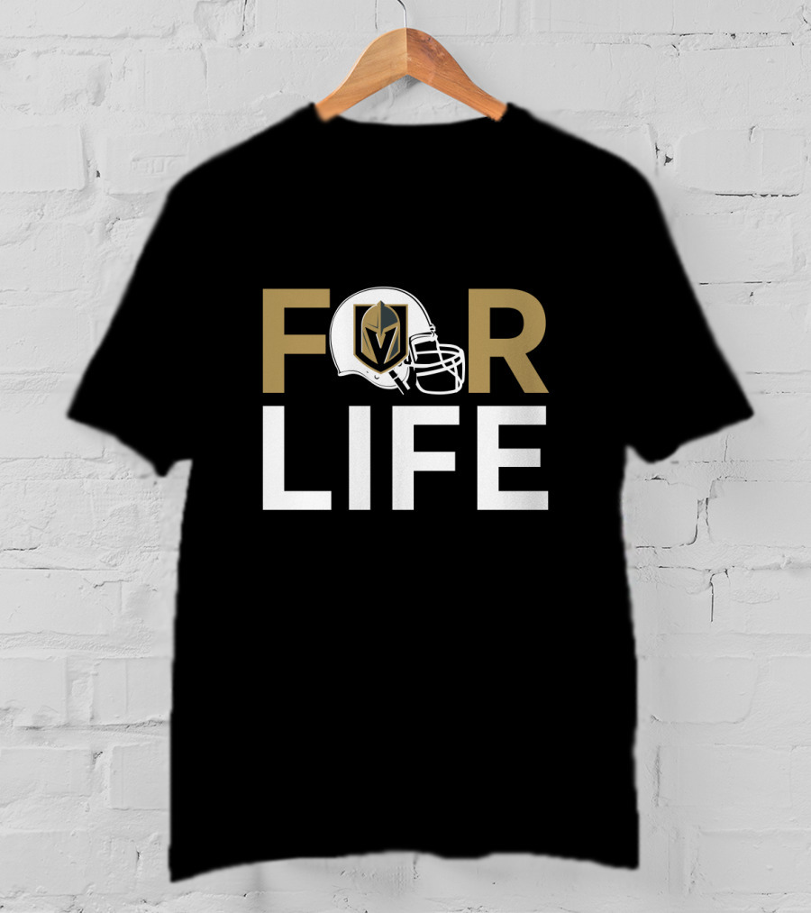 Vegas Golden Knights Helmet For Life T-Shirt