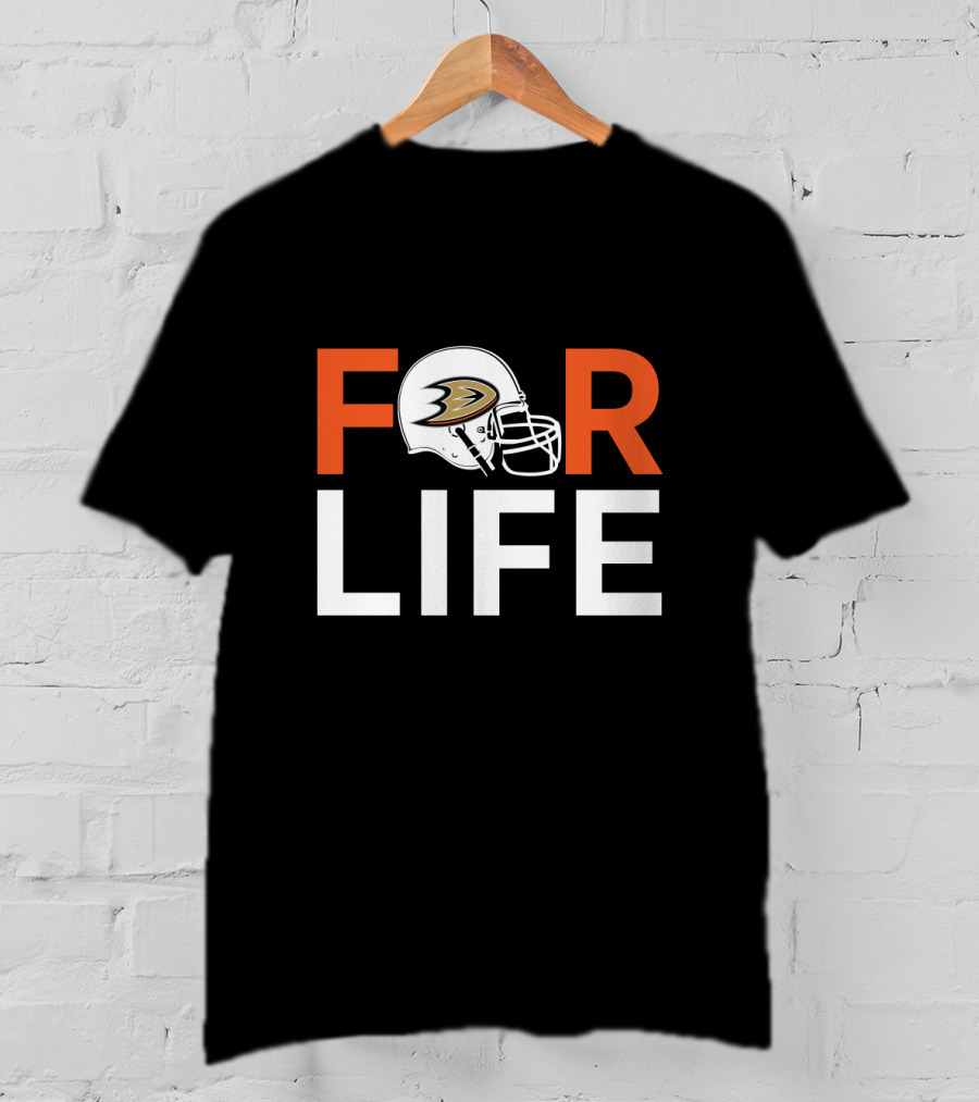Anaheim Ducks Helmet For Life T-Shirt