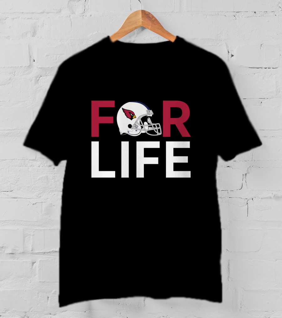 Arizona Cardinals Helmet For Life Fans T-Shirt