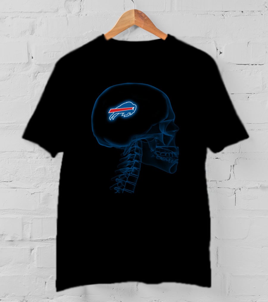 Buffalo Bills Brain X-Ray Halloween Vision For Fans T-Shirt