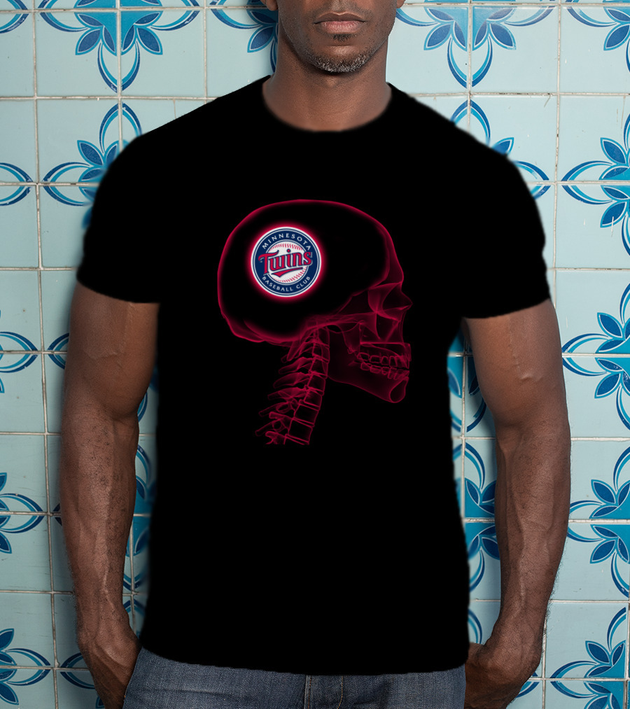 Minnesota Twins Baseball Club Brain Halloween T-Shirt