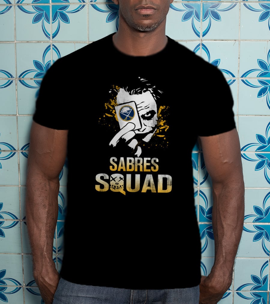 Sabres Squad Joker Buffalo Sabres Fan Card T-Shirt