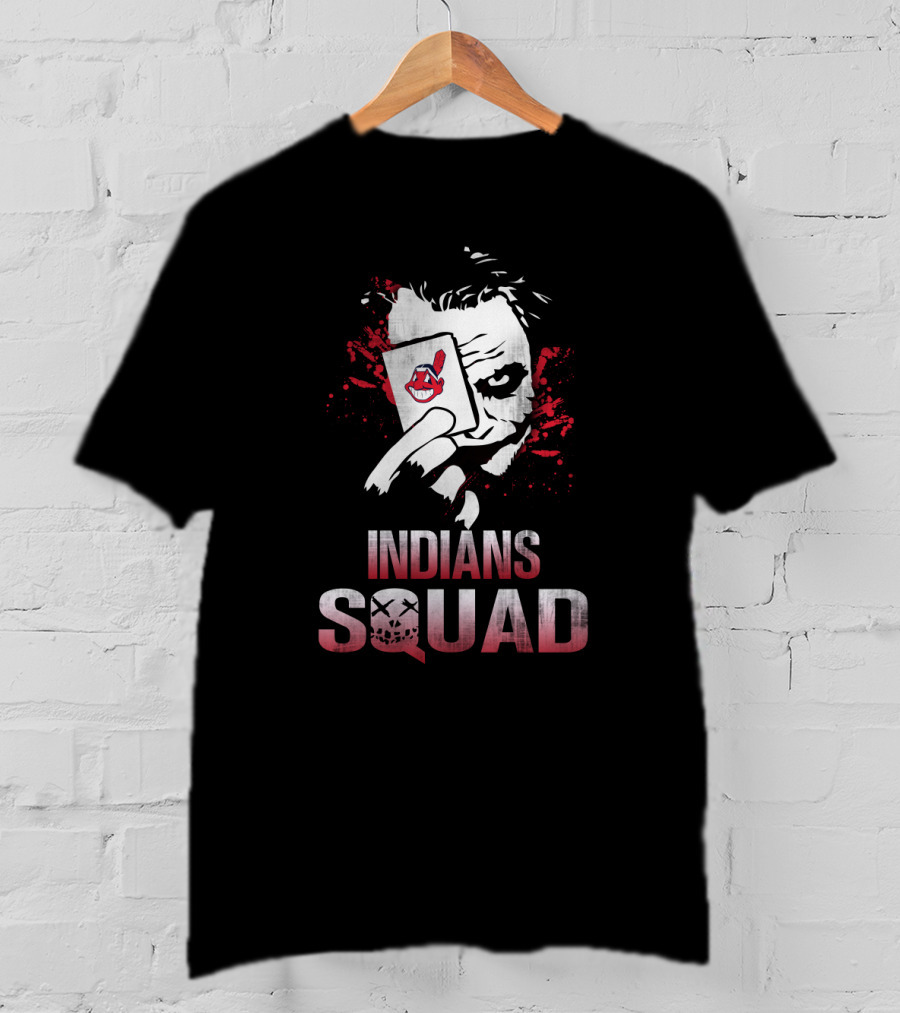 Indians Squad Joker Card Face Paint Fans T-Shirt