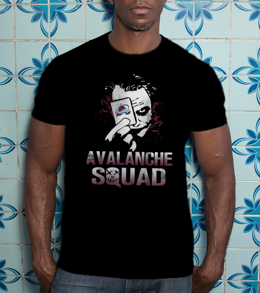 Avalanche Squad Joker With Colorado Avalanche T-Shirt
